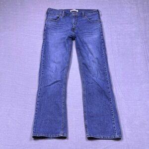 Signature by Levi Strauss Co Mens Bootcut Fit Jeans Blue Denim W33 L30